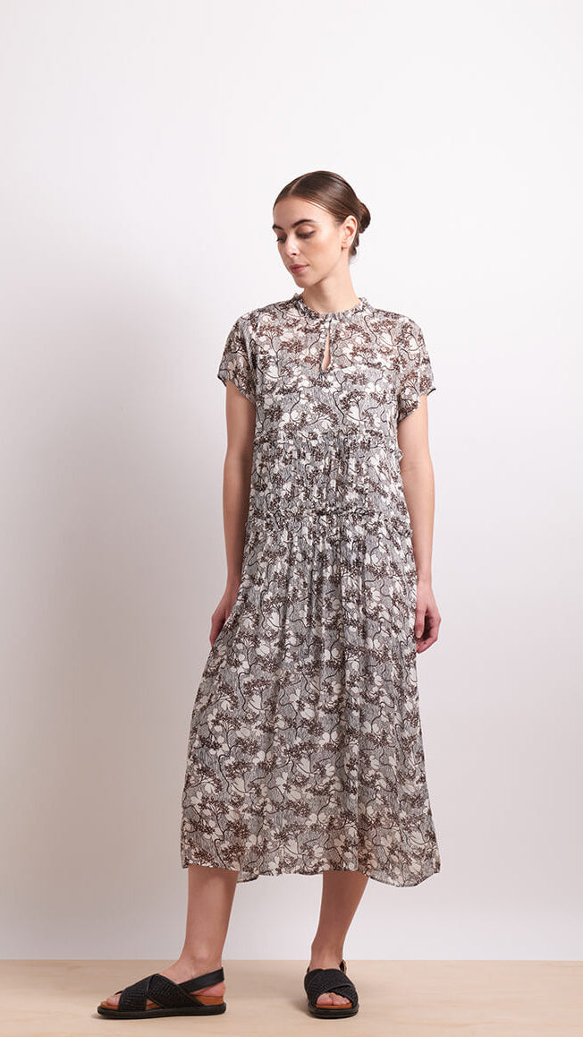 In Print Dress - Petal
