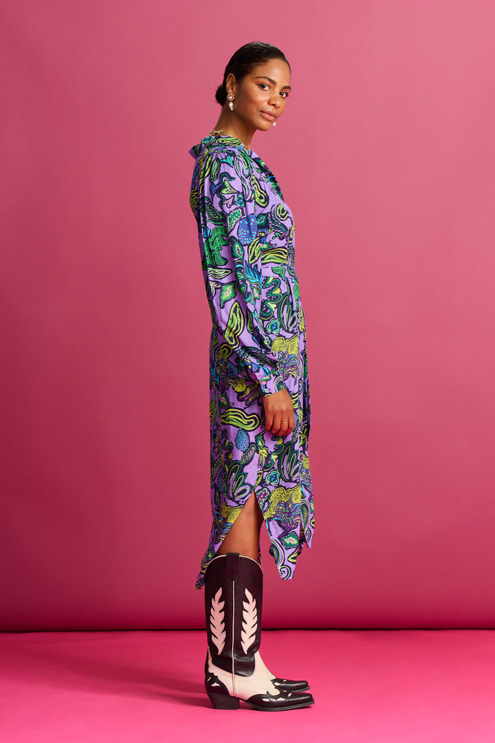 Full Glow Lilac Midi Dress