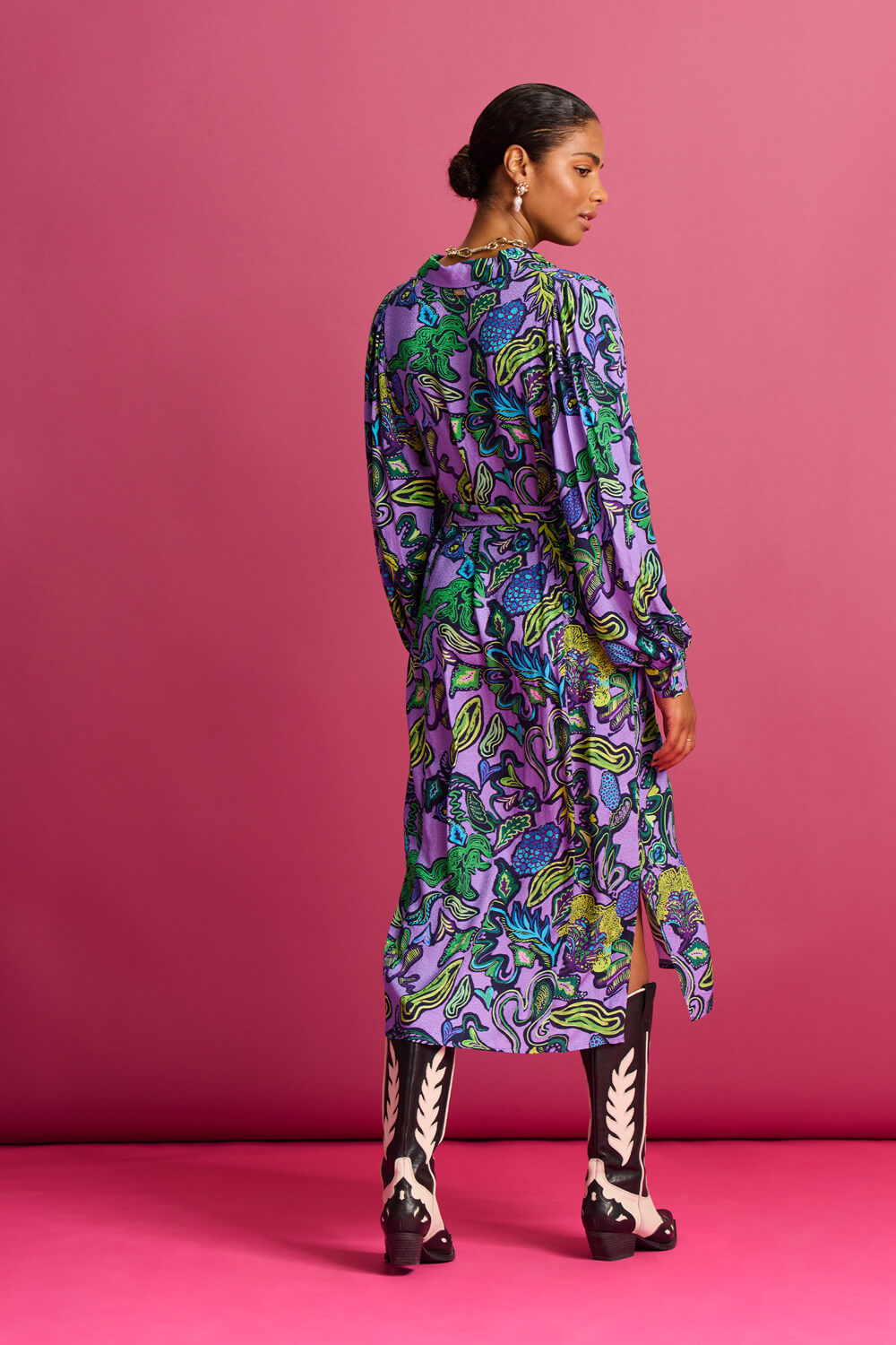 Full Glow Lilac Midi Dress