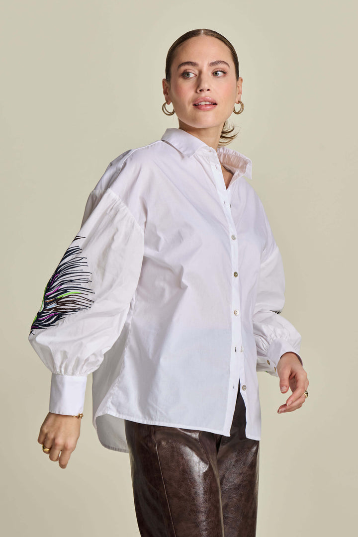 Maxime Feather Shirt Size 12