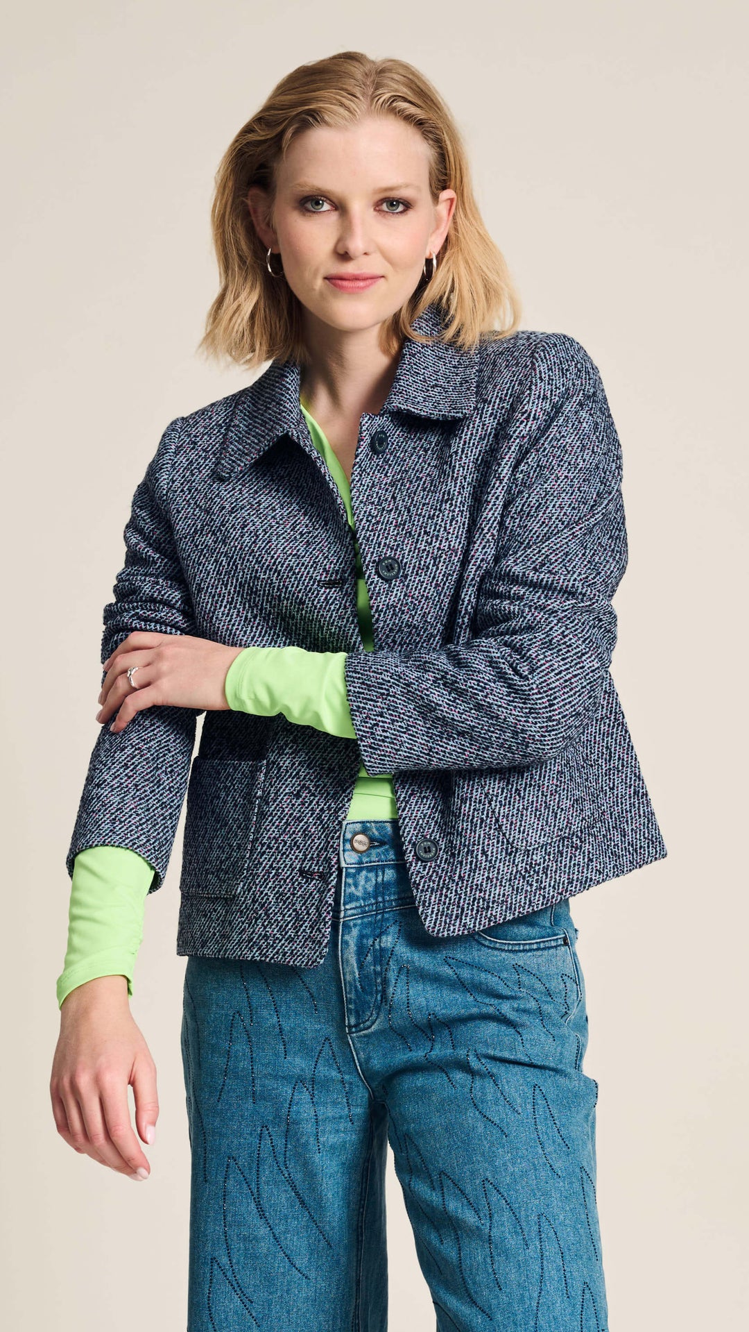 Tweed Blue Jacket