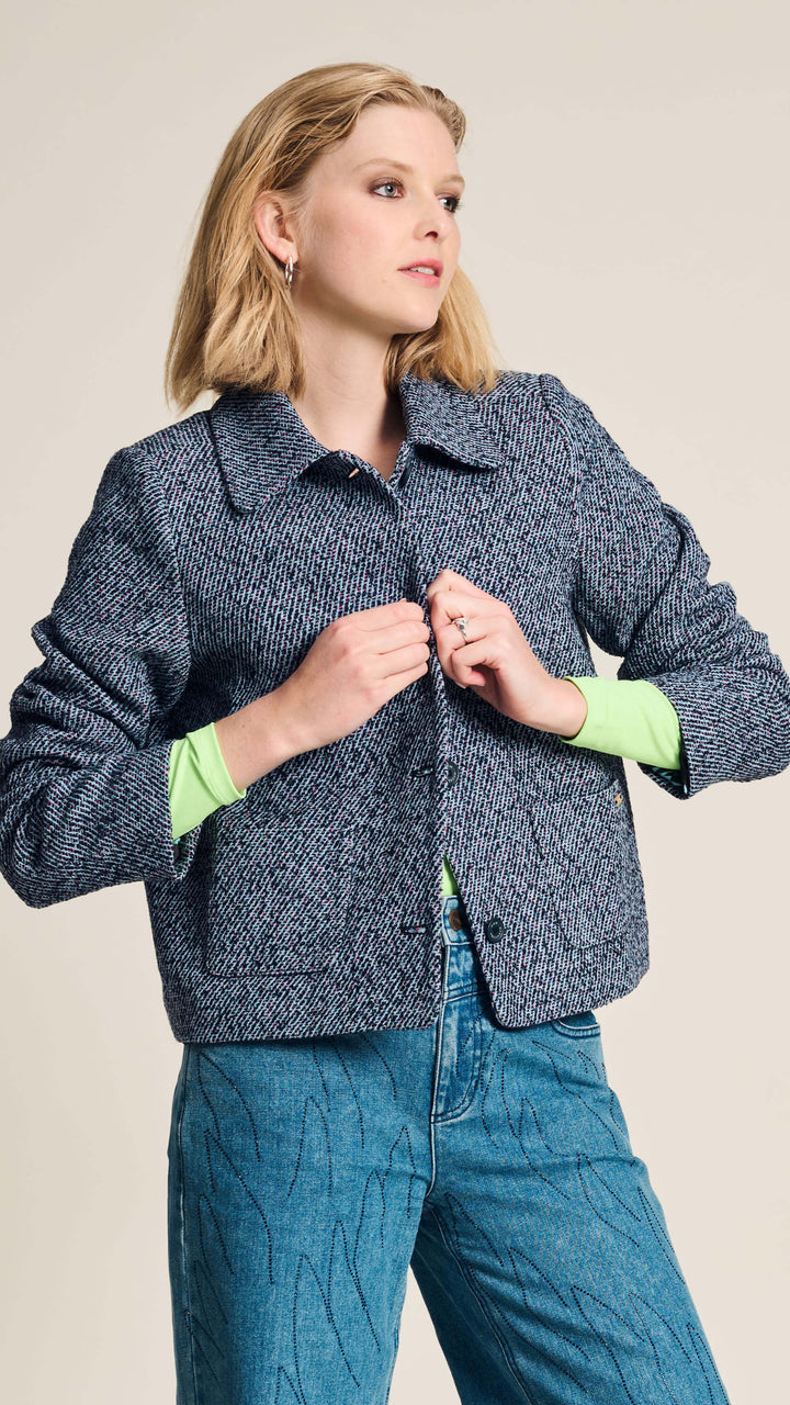 Tweed Blue Jacket