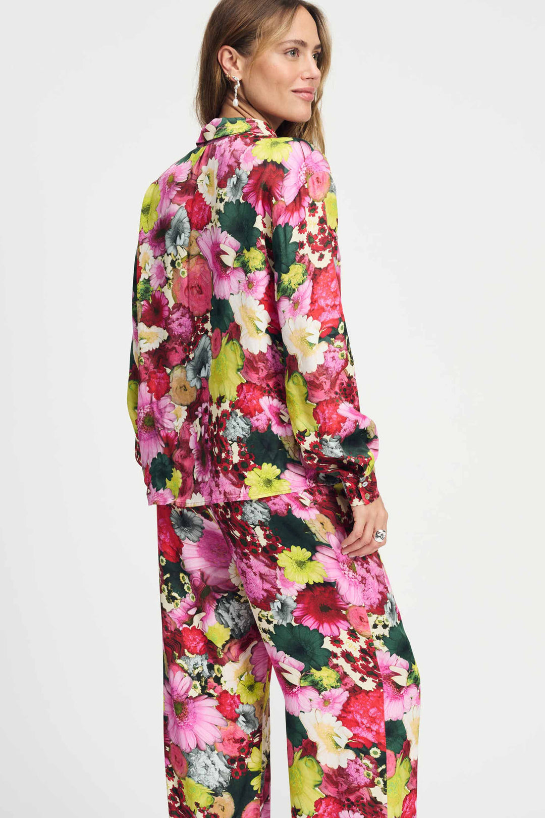 Satin Love Bouquet Blouse