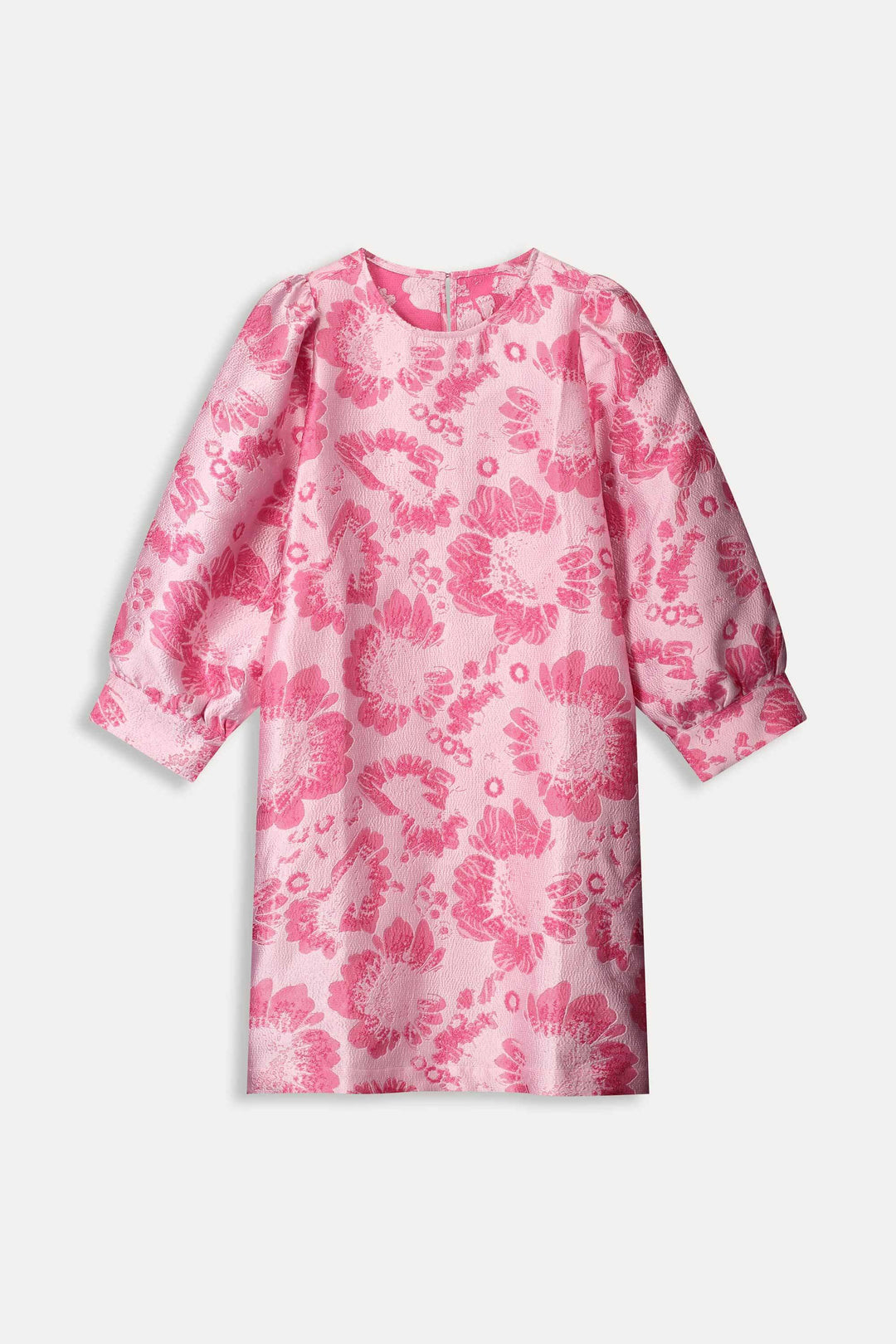 Floral Jacquard Dress - Raspberry/Pink