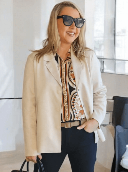 Avenue Faux Suede Jacket - Stone