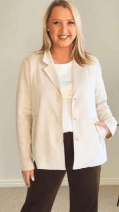 Avenue Faux Suede Jacket - Stone