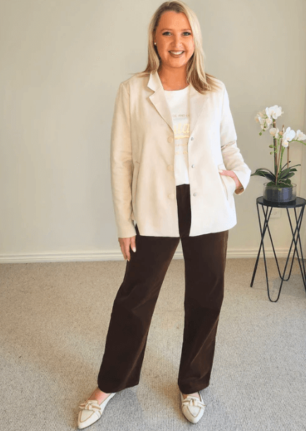 Avenue Faux Suede Jacket - Stone