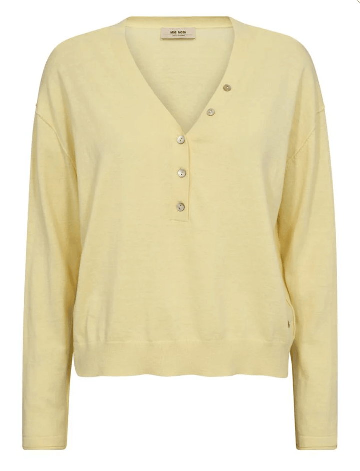 Chani Placket Knit - French Vanilla