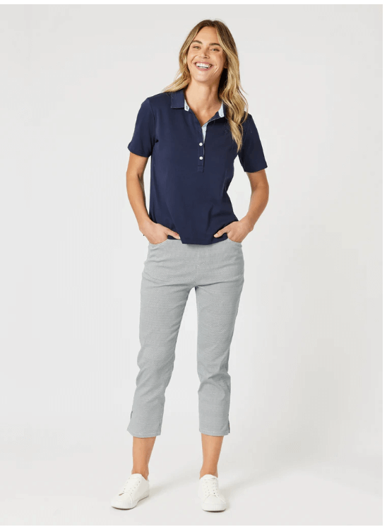 Classic Rib Polo - Navy