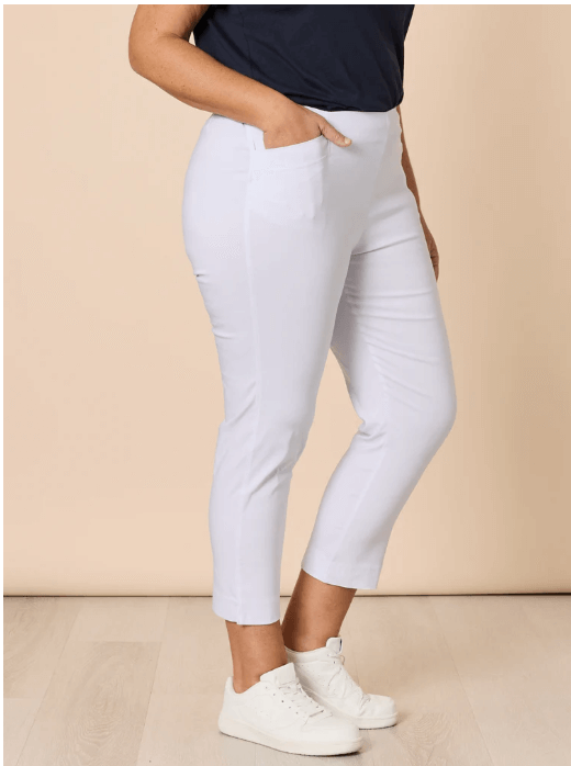 Zara Stretch Pant - White
