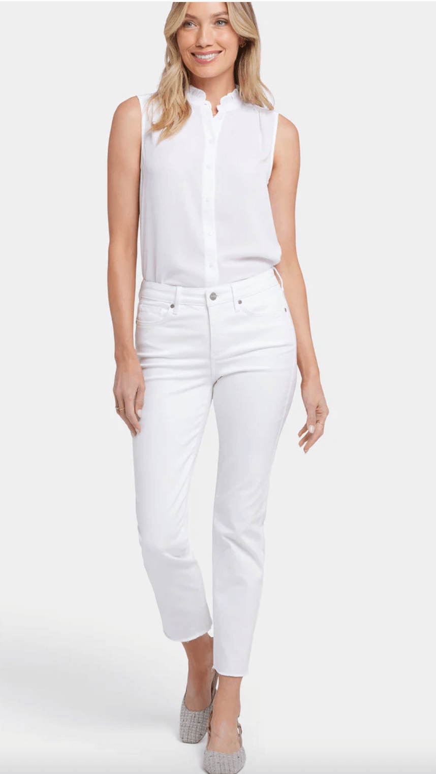Sheri Slim Ankle Jeans - Optic White