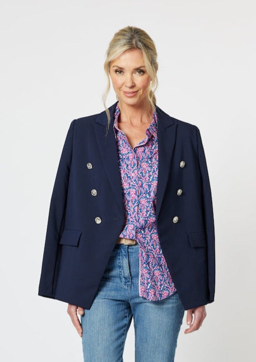 Lauren Blazer - Navy Au8