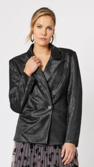 Roxy Metallic Dinner Jacket - Black