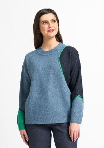 Pop & Roll Sweater - Pond Mix Size 10