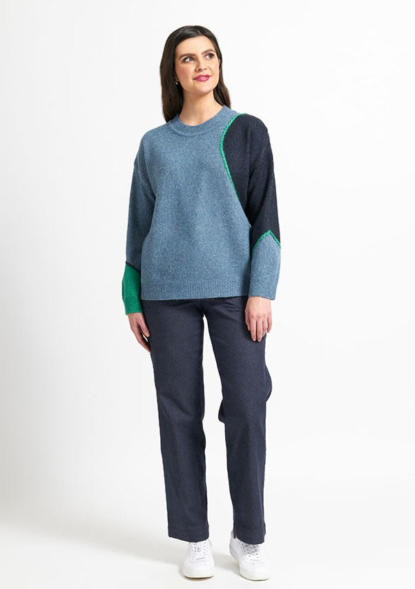 Pop & Roll Sweater - Pond Mix Size 10