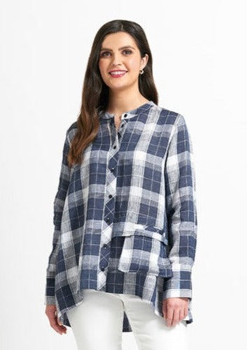 Take A Stand Shirt - Navy/White Size 12