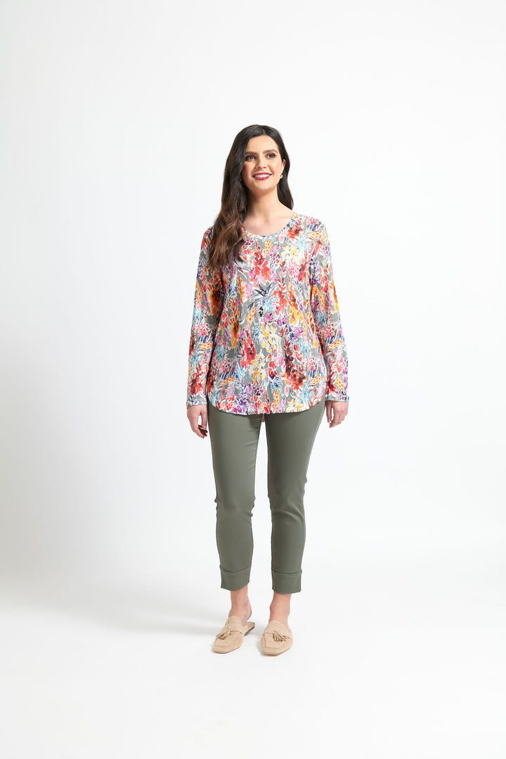 Get The Scoop Tee - Foxglove Size 8