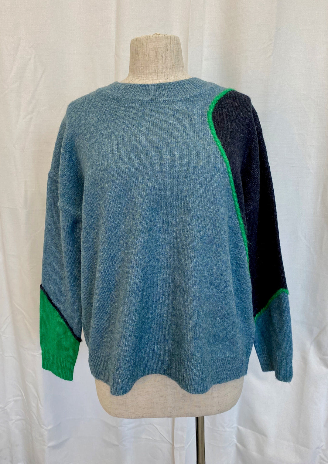 Pop & Roll Sweater - Pond Mix Size 10