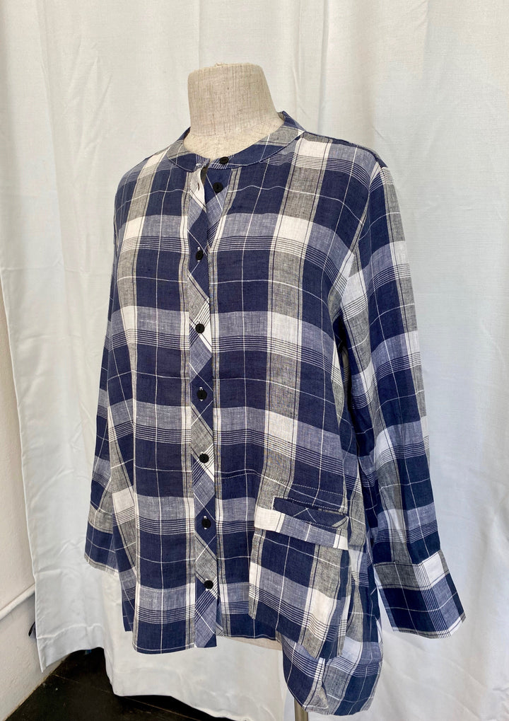 Take A Stand Shirt - Navy/White Size 12