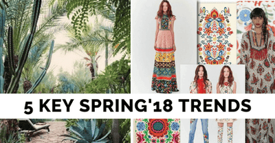 Your 5 Key Fashion Trends for Spring/Summer'18