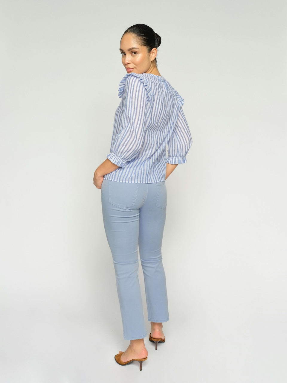 Mos Mosh Ashley Sati Pant - Pale Blue