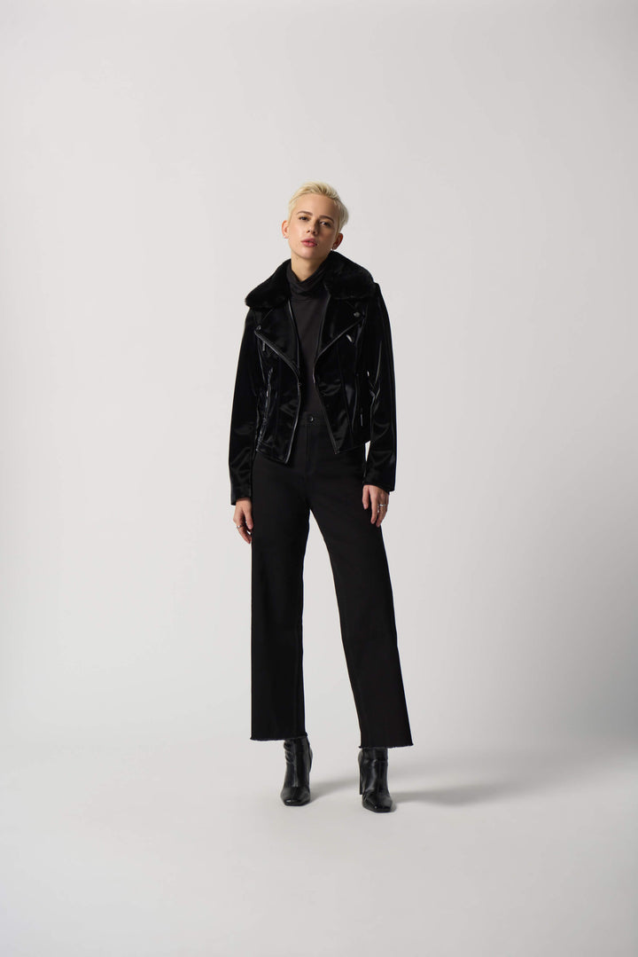 Comfort Zone Faux Leather Patent Jacket 233928