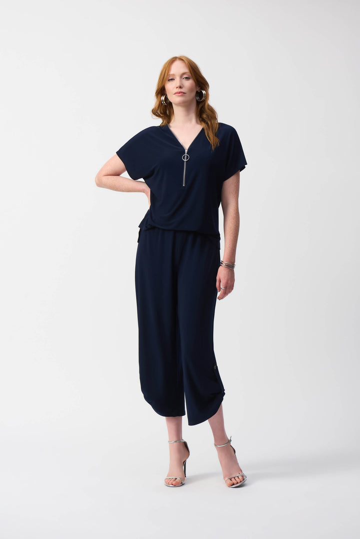 Shore Club  Culotte Jumpsuit - Black 251044