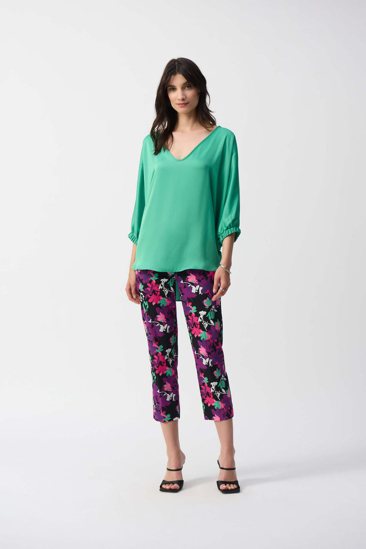 Paradise Cove Satin High Low Boxy Top 251191