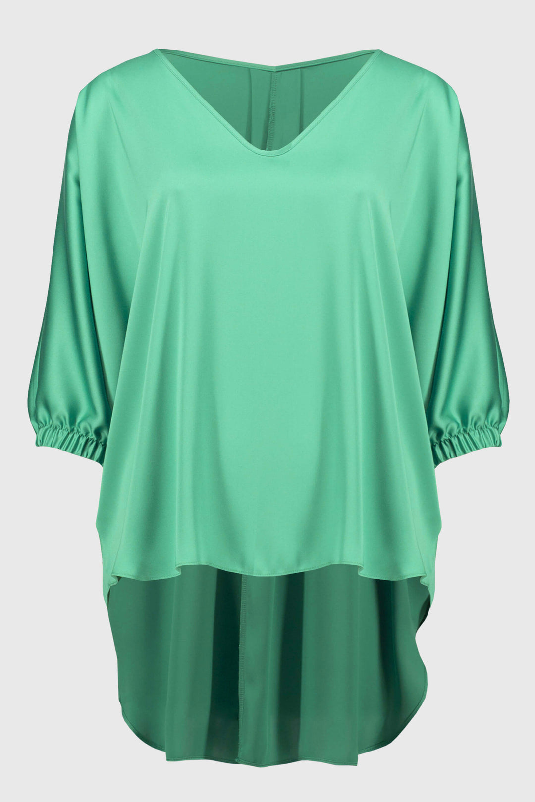 Paradise Cove Satin High Low Boxy Top 251191