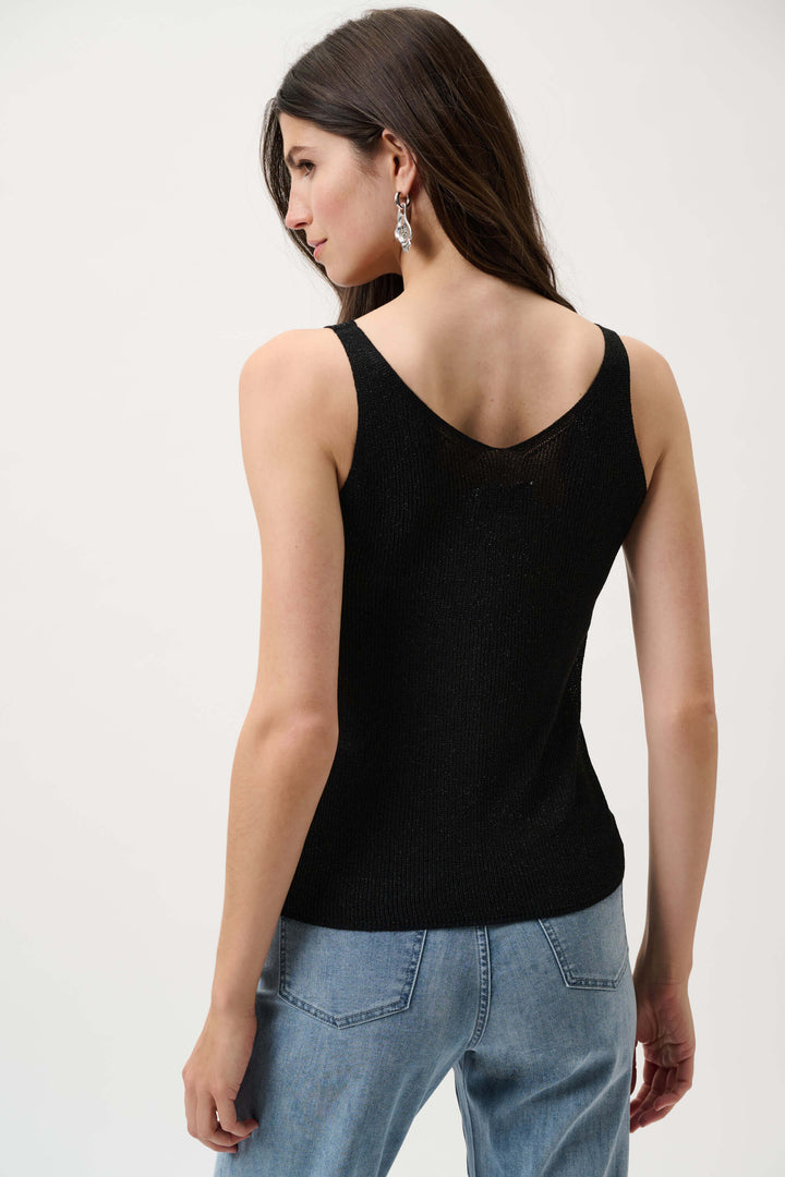 Joseph Ribkoff Metallic Knit Cami with Rhinestones 252915CO
