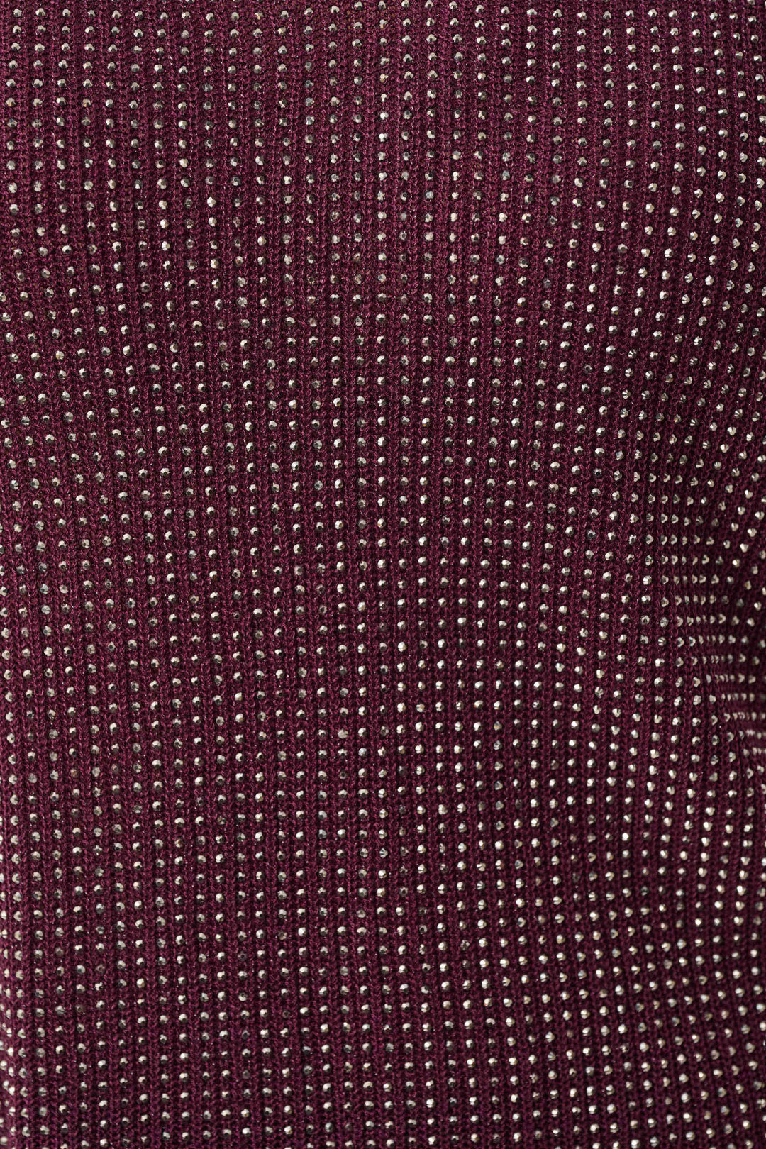 Metallic Knitted Camisole with Rhinestones 252915F26