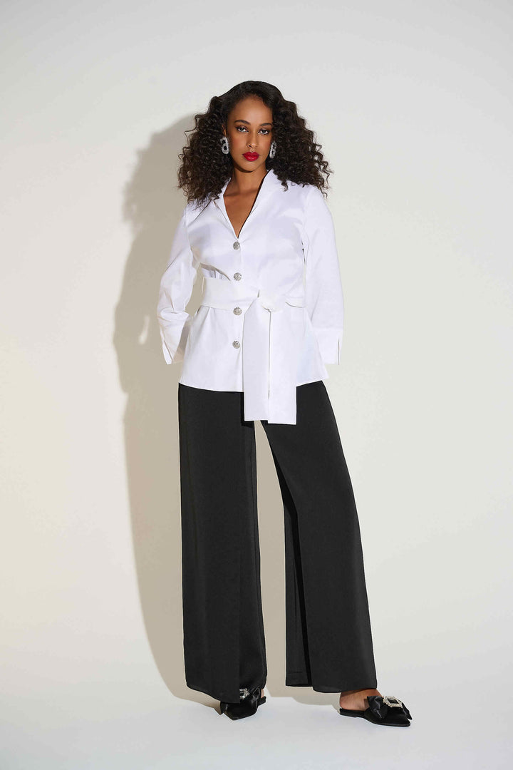 Signature Satin Wide leg Pants Front Overlay 253788