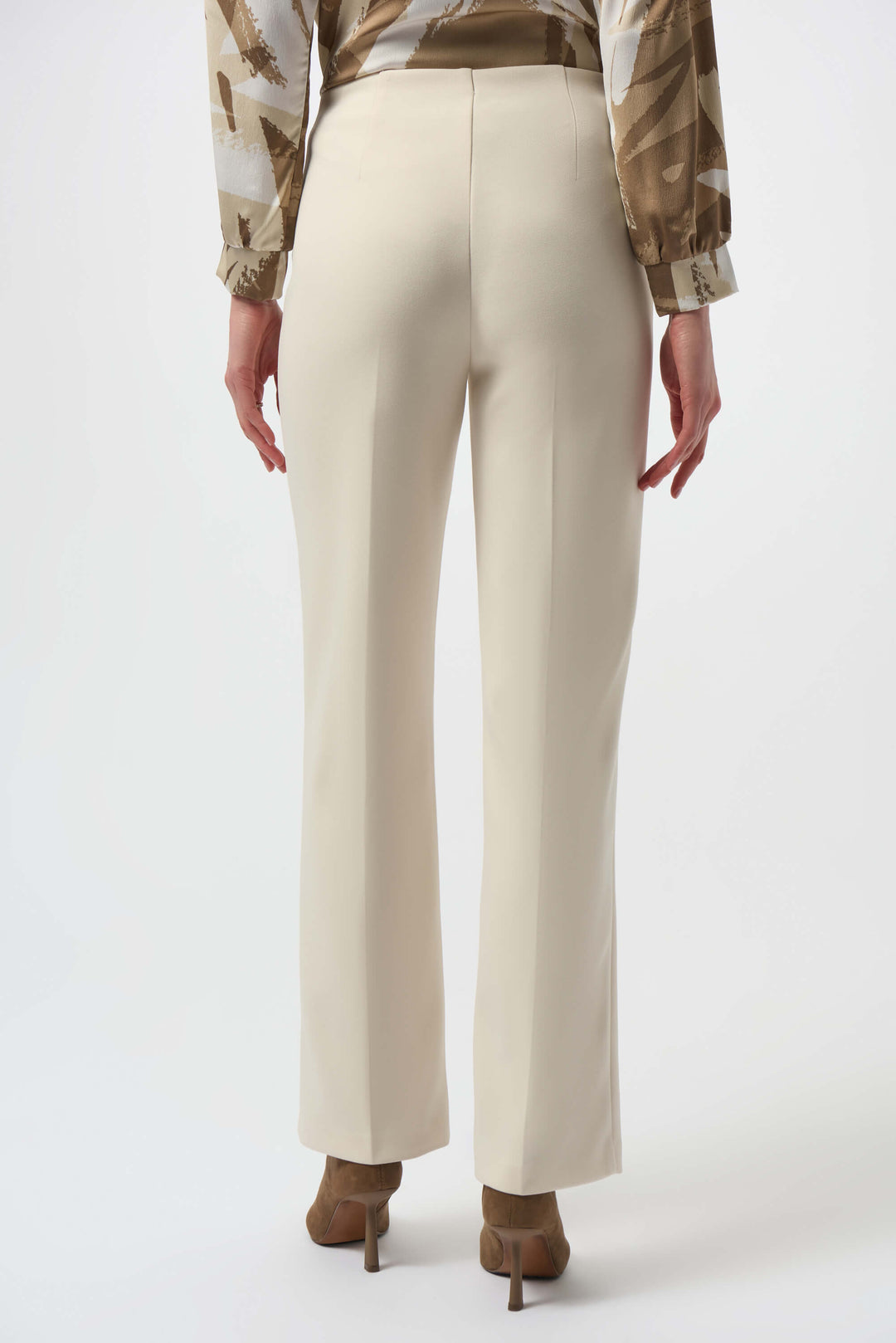 Dusk to Dawn Scuba Crepe Straight Pull On Pant - Birch  254043