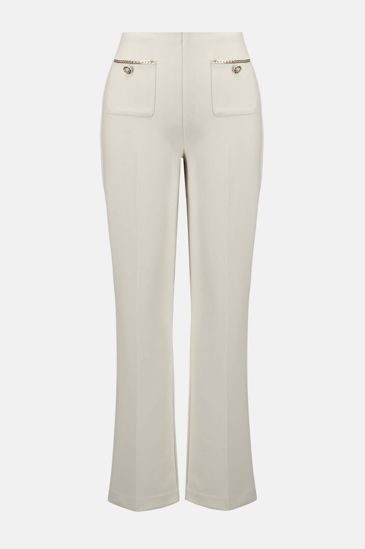 Dusk to Dawn Scuba Crepe Straight Pull On Pant - Birch  254043