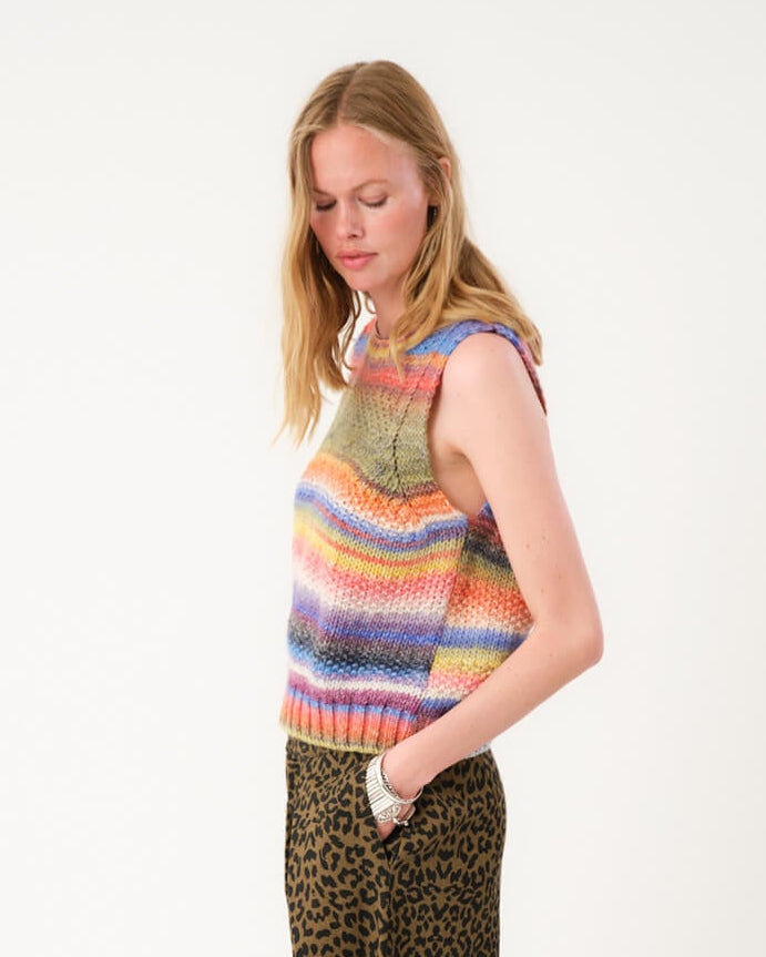 Dova Slipover Knit - Rainbow