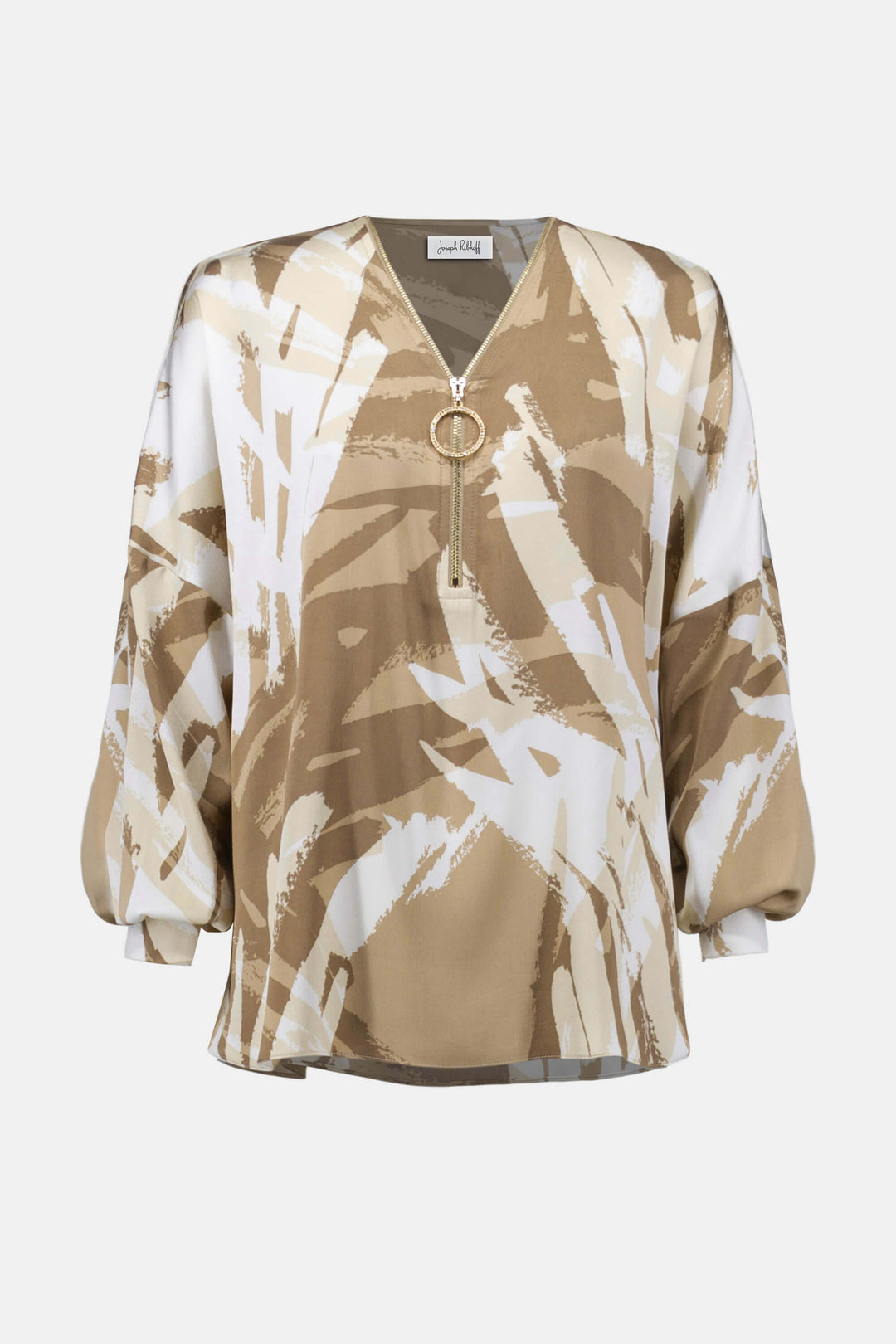 Natural Habitat Recycled Satin Animal Straight Top 254193