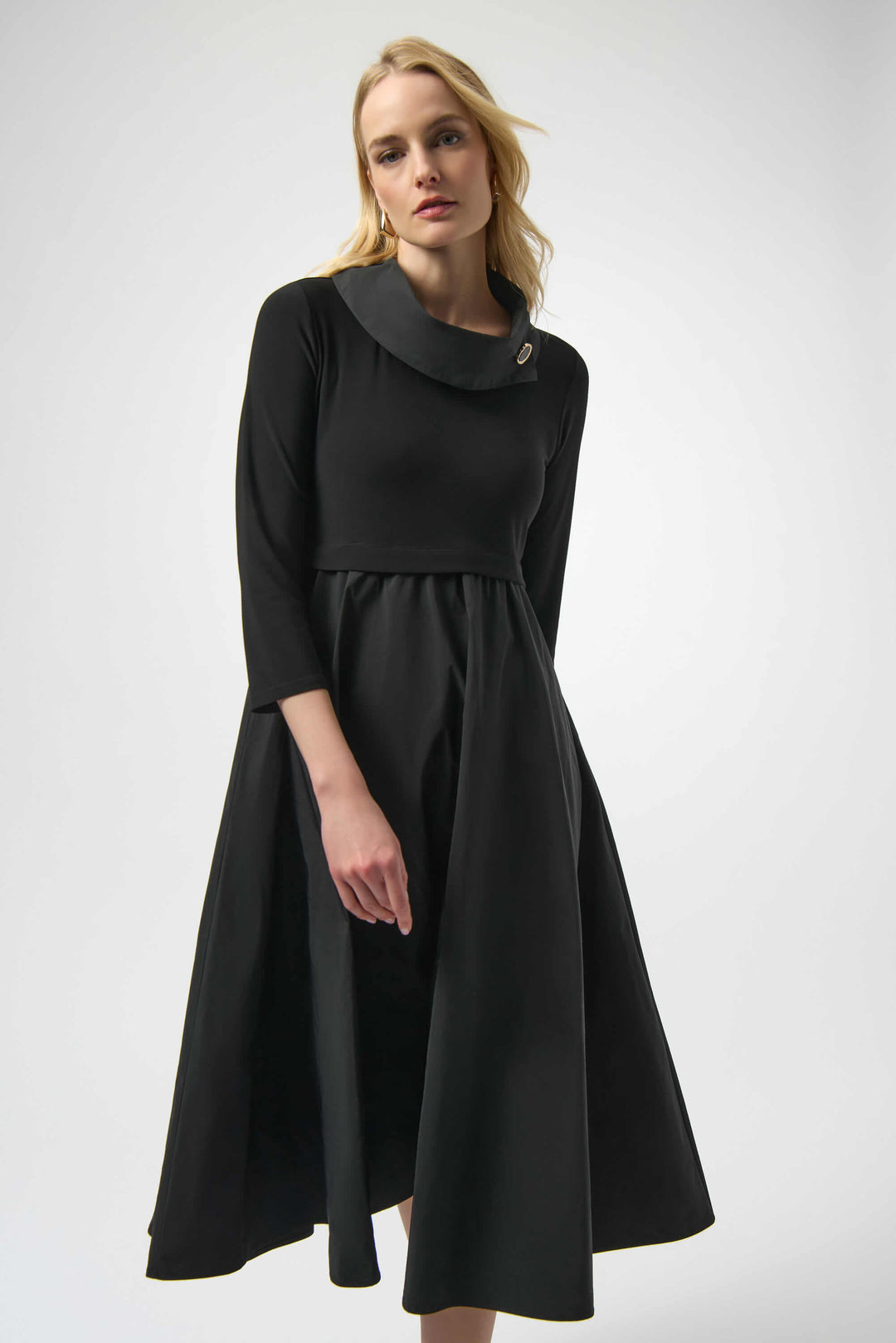 Wild At Heart Memory Fit and Flare Dress - Black 254207