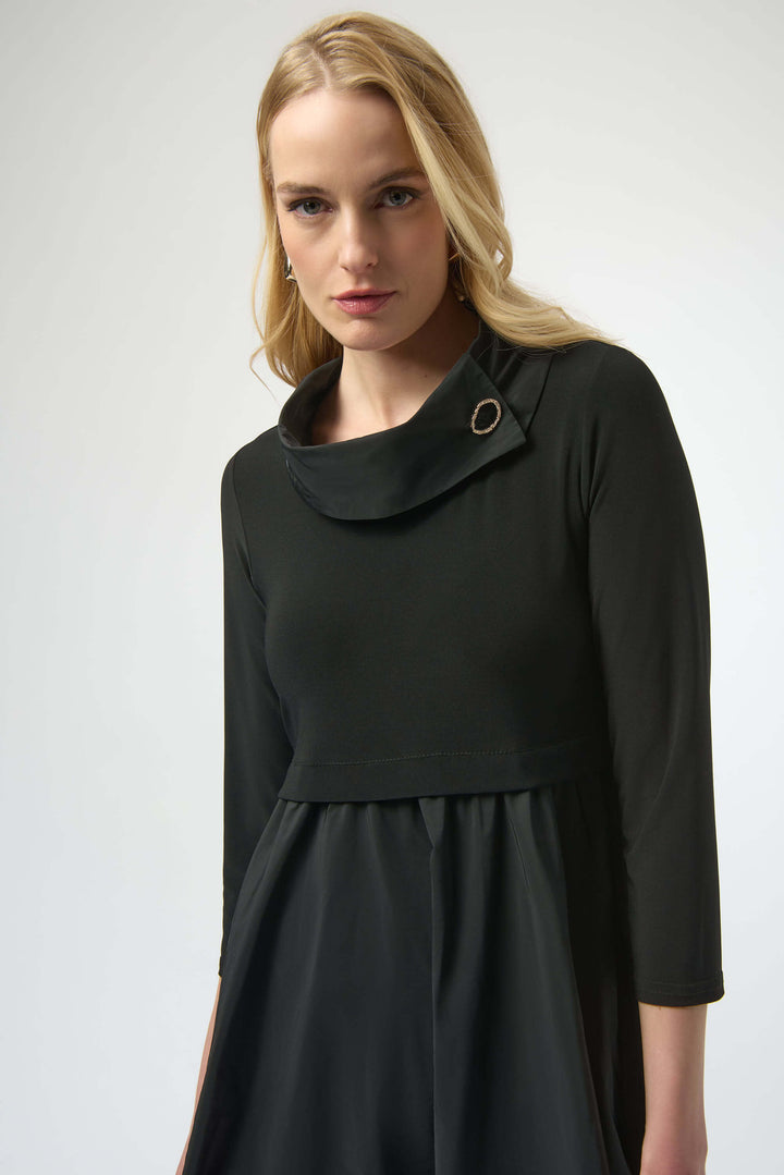 Wild At Heart Memory Fit and Flare Dress - Black 254207