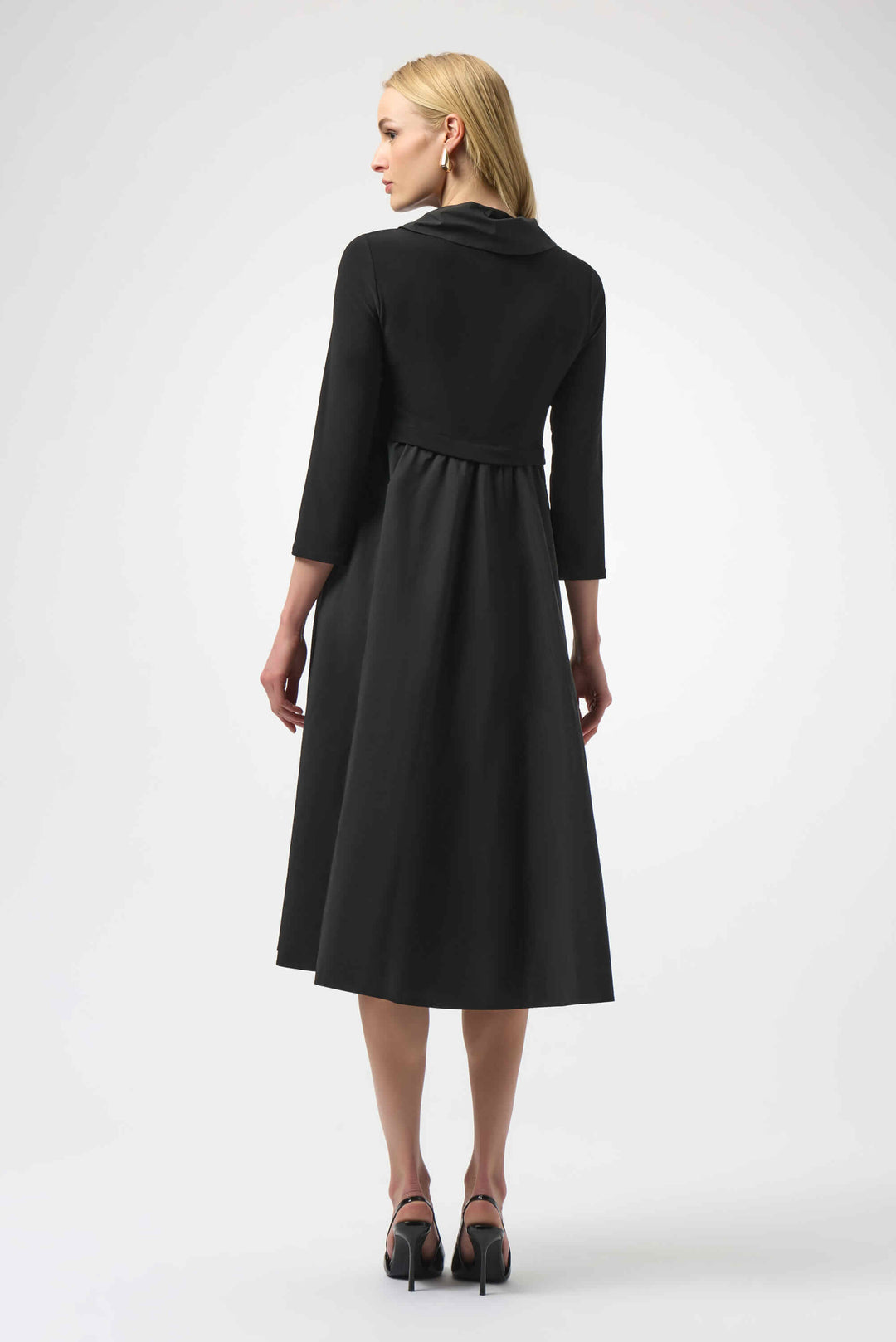 Wild At Heart Memory Fit and Flare Dress - Black 254207