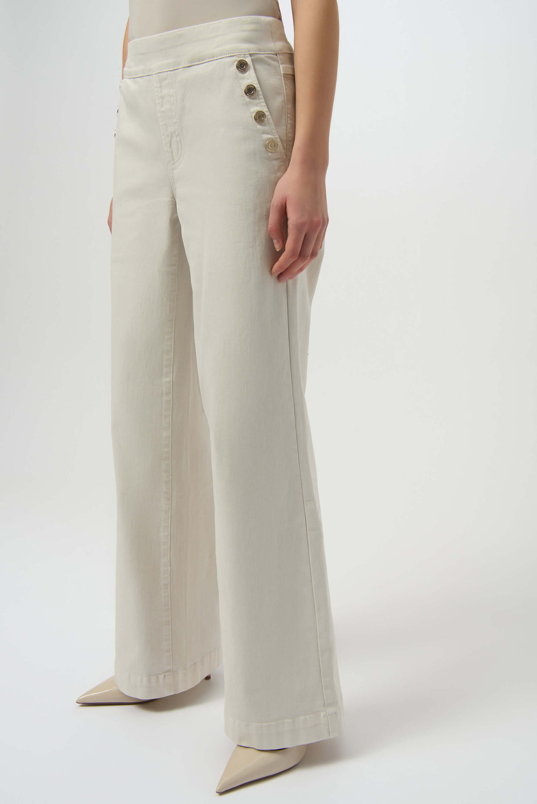 Best Bookers Classic Wide Leg Pull-On Jeans - Birch 254919