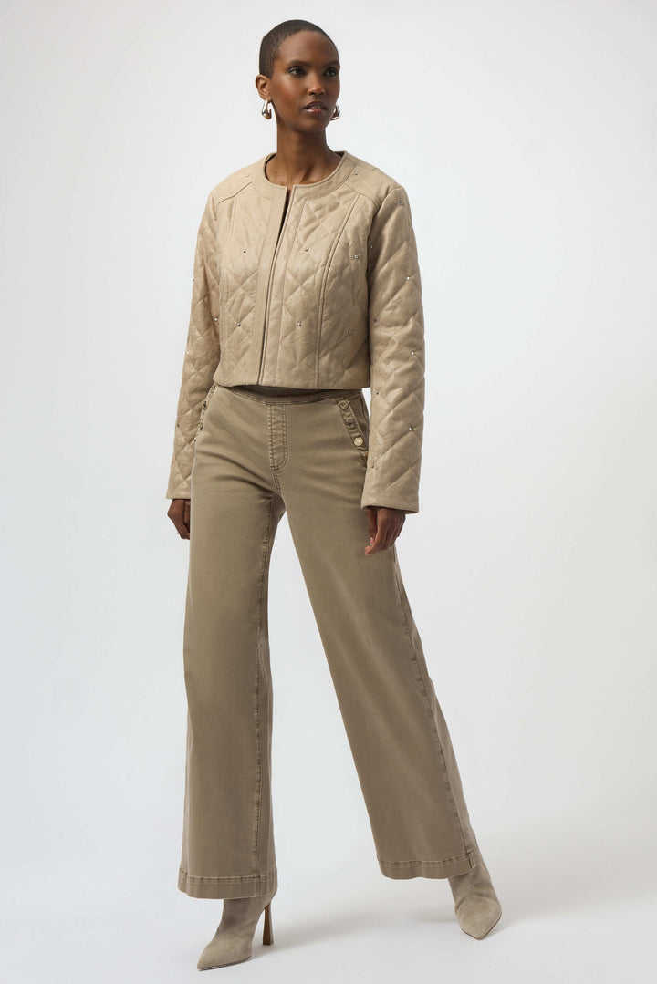 Natrual Habitat Foiled Faux Suede - Fawn 254929