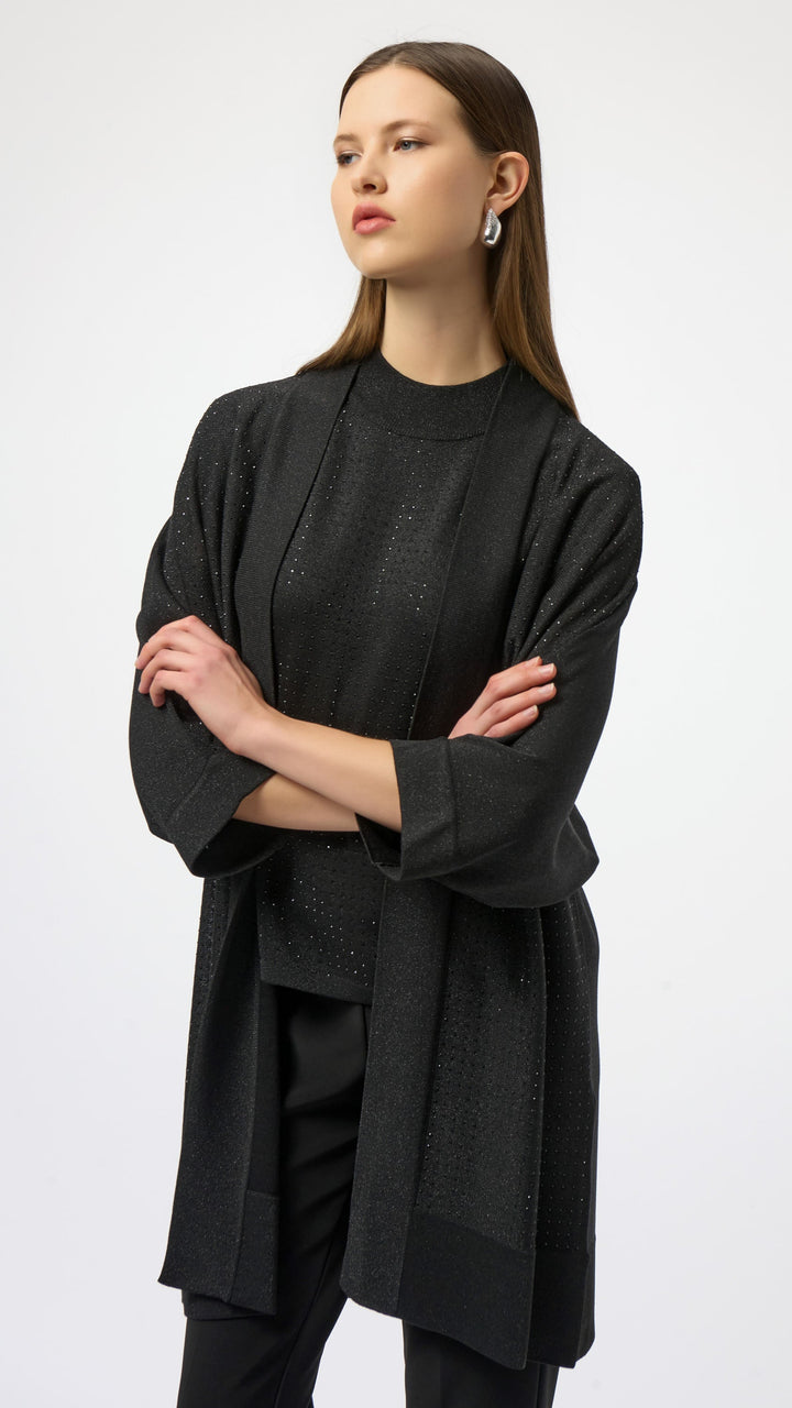 Natrual Habitat Sweater Knit Cover Up - Black 254937