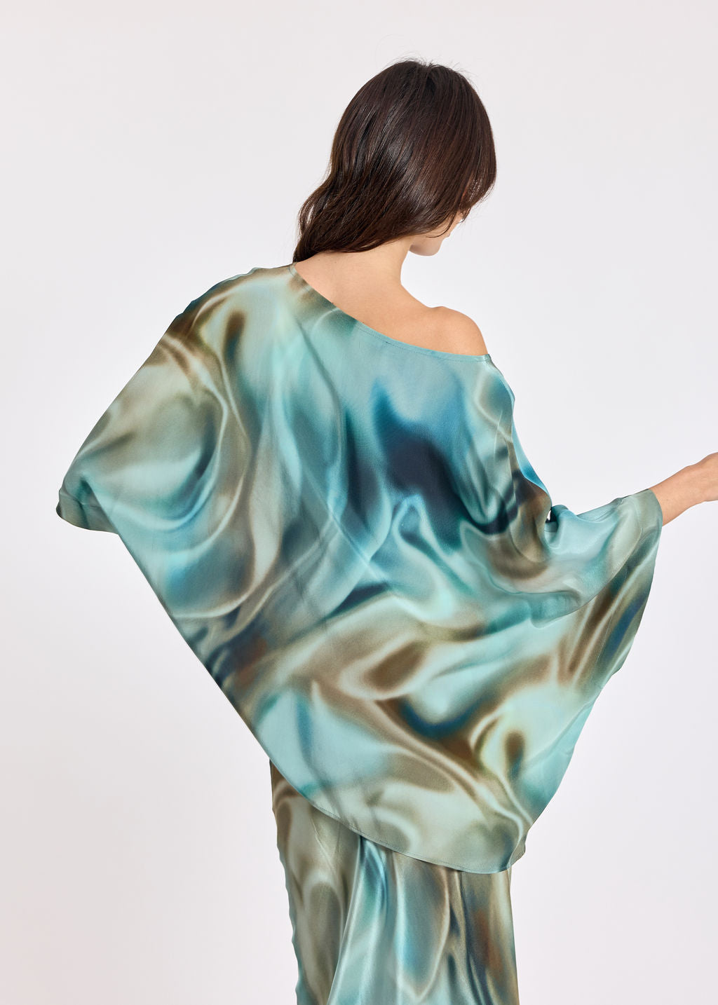 Loose Kisa Green Multi Top