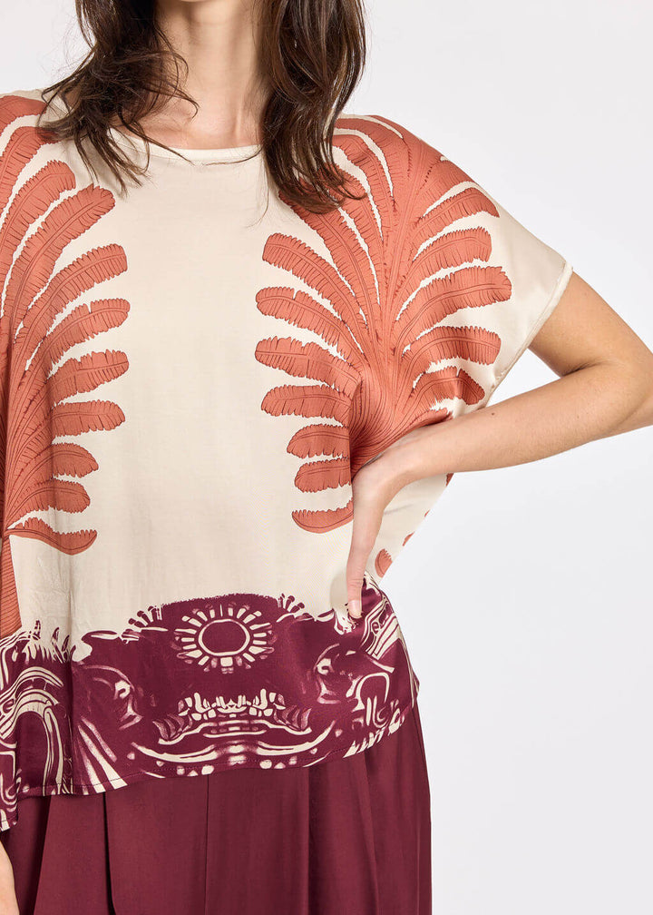 Cara Cream Tie Back Top