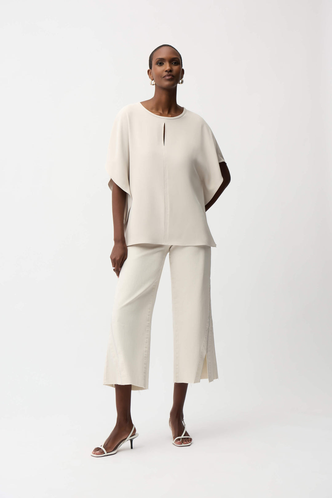 Under The Sea Poncho Top -MoonStone/Navy 261117