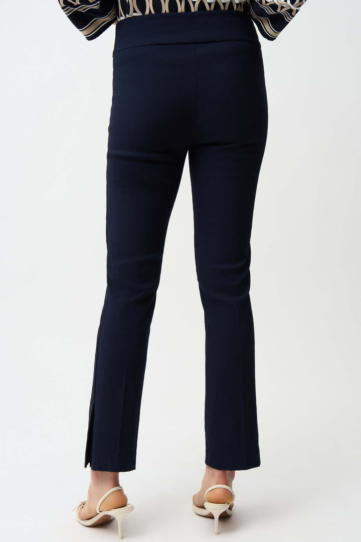 Jacquard Straight Pull On Pants - Navy 261148