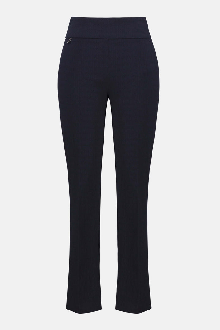 Jacquard Straight Pull On Pants - Navy 261148
