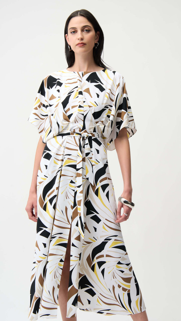 La Palma Tropical Print Trapeze Dress  261168