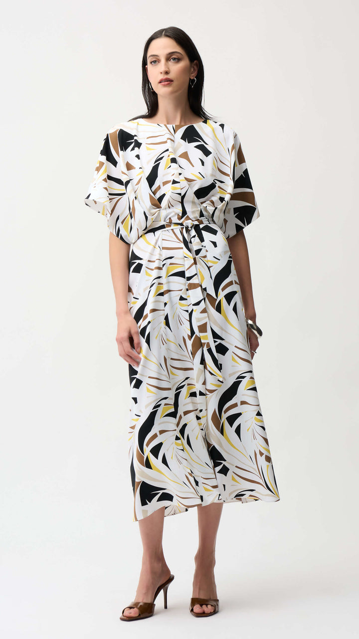 La Palma Tropical Print Trapeze Dress  261168