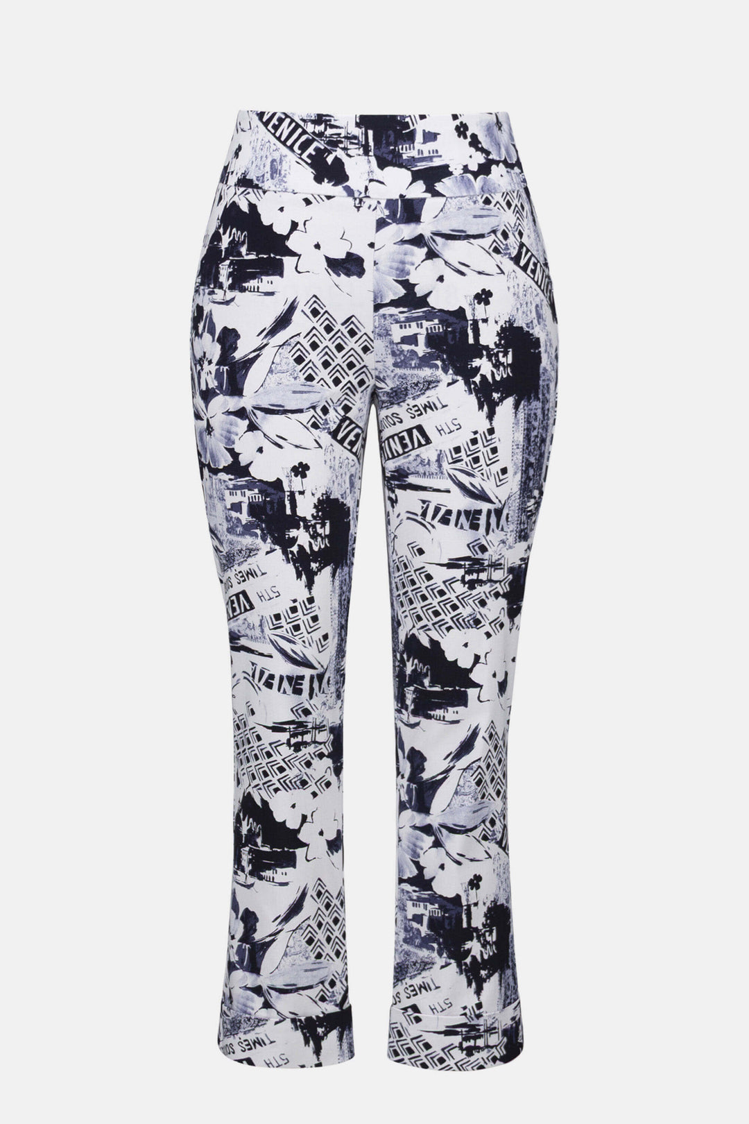 Ocean Drive Millennium Conversational Print Crop Pull-On Pants 261187